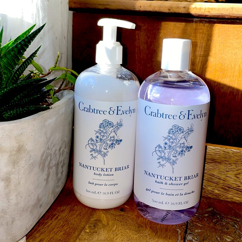 CRABTREE & EVELYN Nantucket Briar Set of Body Lotion & Bath/Shower Gel~NEW!